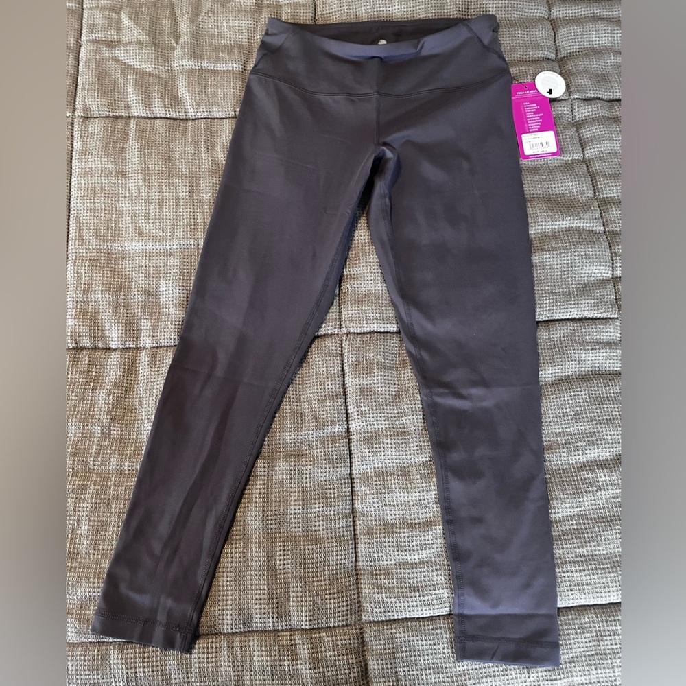 Yogalicious High Rise ankle length nude tech summer fig leggings, NWT
